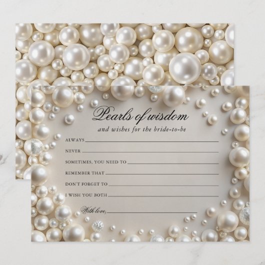 Elegante Parels van Wijsheid Kaart (Voorkant / Achterkant)