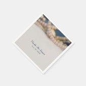 Elegante Parels & Zee Shell Beach bruiloft recepti Servetten (Hoek)