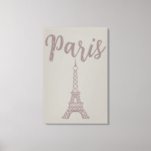 Elegante Parijs Eiffeltoren Canvas Wand Kunst  Afdruk