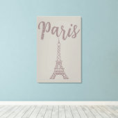 Elegante Parijs Eiffeltoren Canvas Wand Kunst  Afdruk (Insitu (Houten vloer))
