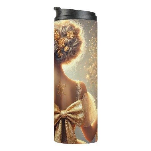 Elegante Parijse avondviering scene Thermosbeker (Geroteerd rechts)