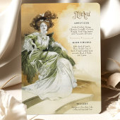 Elegante Parijse  Glamour Menu Kaart