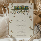 Elegante Parkiet Bruids Douche Uitnodiging