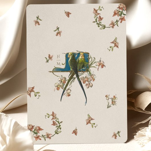 Elegante Parkiet Bruids Douche Uitnodiging