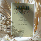 Elegante Parkiet Bruids Douche Uitnodiging