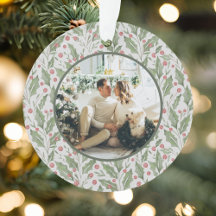 Elegante Pas Getrouwd Nieuwgetrouwd Foto Kerstmis
