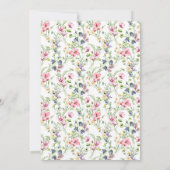 Elegante Pasen Brunch Party Bloemen Aankondiging (Achterkant)