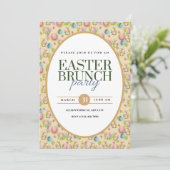 Elegante Pasen Brunchen Partij Aankondiging (Staand voorkant)