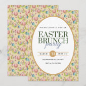 Elegante Pasen Brunchen Partij Aankondiging (Voorkant / Achterkant)