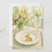 Elegante Pasen Holiday Brunch Kaart (Achterkant)