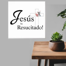 Elegante Pasen "Jesús ha resucitado" Spaans