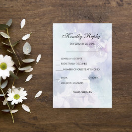 Elegante Pasen RSVP-kaarten RSVP Kaartje