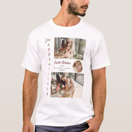 Elegante Pasen Zegeningen Paaseieren Familiefoto T-shirt