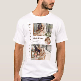 Elegante Pasen Zegeningen Paaseieren Familiefoto T-shirt