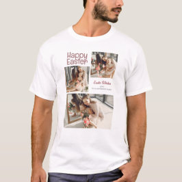 Elegante Pasen Zegeningen Paaseieren Familiefoto T-shirt