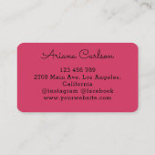 Elegante Pasgeboren Zorg Specialist Kinderopvang Visitekaartje (Achterkant)