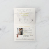 elegante paspoort trouwuitnodiging (Binnen)
