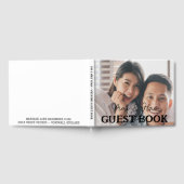 Elegante Passen getrouwd bruiloft foto naam Gastenboek (Volledig)