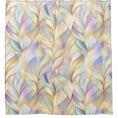 Elegante Pastel Abstract Douchegordijn (Voorkant)
