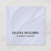 Elegante pastel Abstracte interieurontwerper Vierkante Visitekaartje (Voorkant)