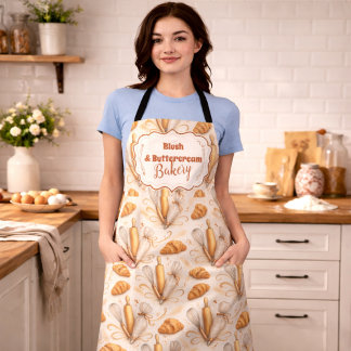 Elegante Pastel Bakkerij Branding Schort