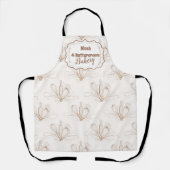 Elegante Pastel Bakkerij Branding Schort (Voorkant)