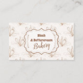 Elegante Pastel Bakkerij Branding Visitekaartje (Voorkant)