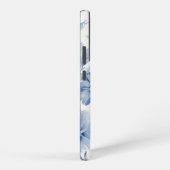 Elegante Pastel Blauwe Waterverfrozen Samsung Galaxy Hoesje (Rechterkant)