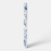 Elegante Pastel Blauwe Waterverfrozen Samsung Galaxy Hoesje (Linkerkant)