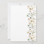 Elegante Pastel Bloemachtige Bruiloft Kaart (Achterkant)