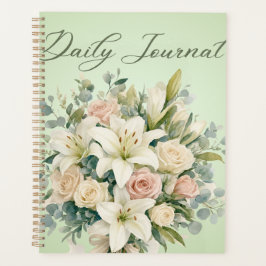 | Elegante Pastel Bloemboeket & Botanisch Planner