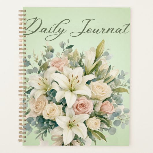 | Elegante Pastel Bloemboeket & Botanisch Planner (Voorkant)