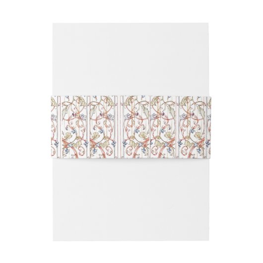 Elegante Pastel  Bloemboog bruiloft RSVP Uitnodigingen Wikkel (Achterkant Voorbeeld)