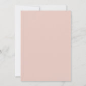 Elegante Pastel Bloemen Blush Peach Grey Bruiloft Kaart (Achterkant)