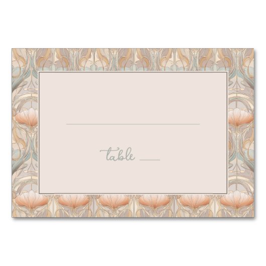 Elegante Pastel Bloemen Kaart (Voorkant)
