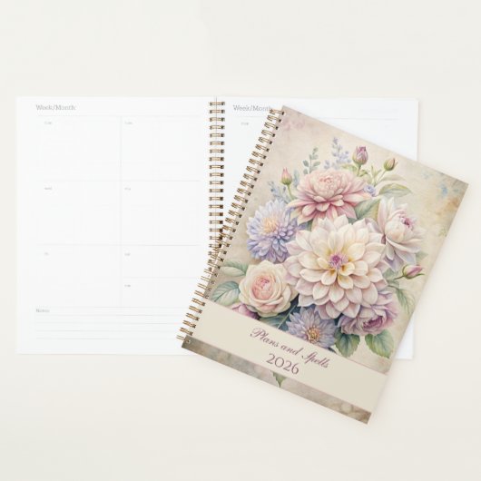  Elegante Pastel Bloemen Planner (Display)