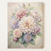 Elegante Pastel Bloemen Planner (Achterkant)