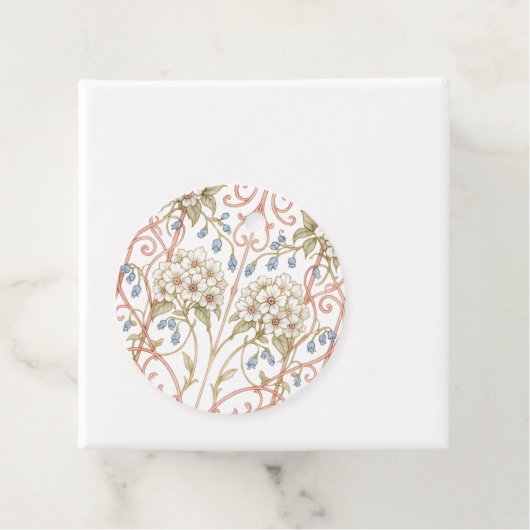 Elegante Pastel Bloemenboog bruiloft Bedankjes Labels (In situ)