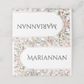 Elegante Pastel  Bloemenbruiloft Plaatskaartje (Buitenkant ongevouwen)