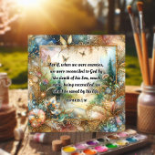 Elegante pastel bloemenschrift Waterverf Pasen Feestdagenkaart