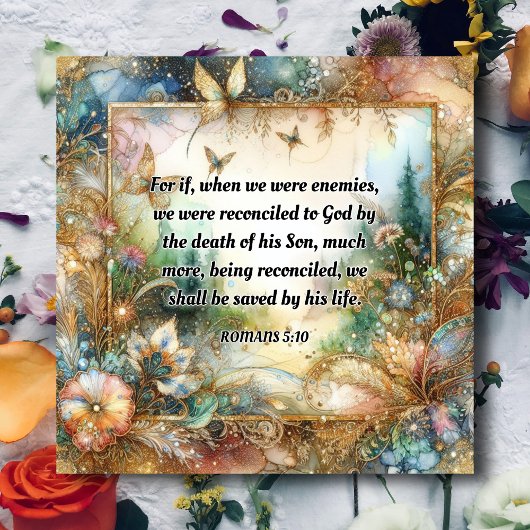 Elegante pastel bloemenschrift Waterverf Pasen Feestdagenkaart