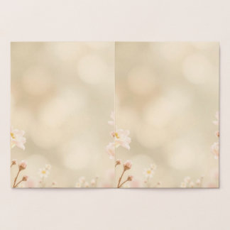 Elegante Pastel Bloemige Trouwuitnodiging | Zachte Folie Kaarten