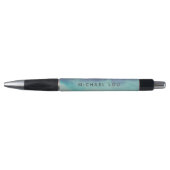 Elegante Pastel Blue Waterverf Artistic Classy Pen (Voorkant)