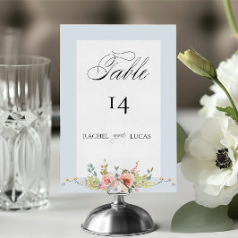 Elegante Pastel Boho Bloem Calligrafie Kaart