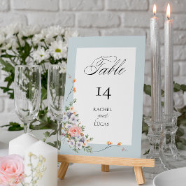 Elegante pastel Boho bloemkalligrafie Kaart