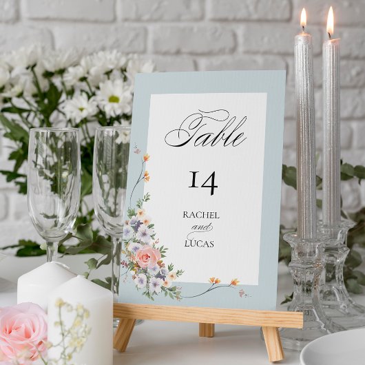 Elegante pastel Boho bloemkalligrafie Kaart