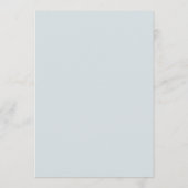 Elegante pastel Boho bloemkalligrafie Menu (Achterkant)