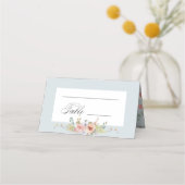 Elegante pastel Boho bloemkalligrafie Plaatskaartje (Achterkant)