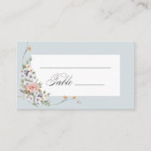 Elegante pastel Boho bloemkalligrafie Plaatskaartje (Voorkant)