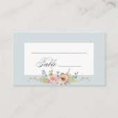 Elegante pastel Boho bloemkalligrafie Plaatskaartje (Voorkant)